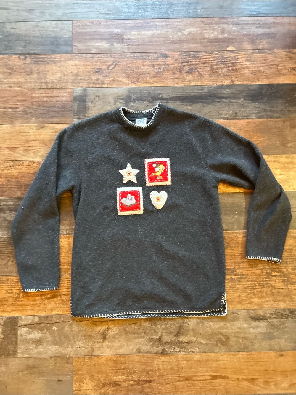 Vintage Warner Bros. Dark Gray Crewneck Tweety Bird sweater xs